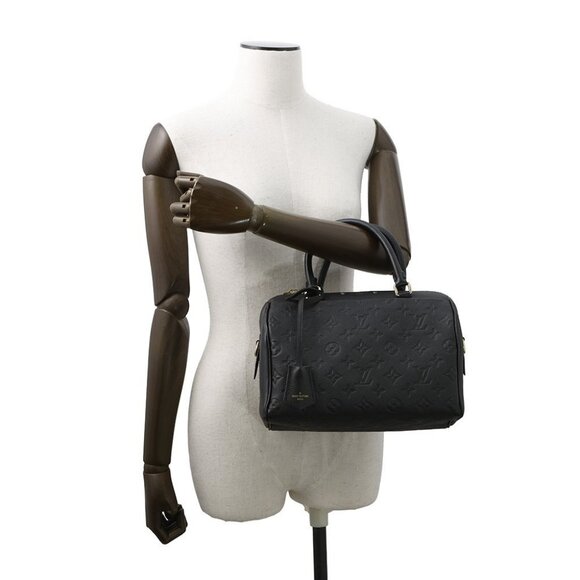 LOUIS VUITTON Speedy Bandouliere NM Size 25 Monogram Empreinte Leather Noir - Picture 3 of 16